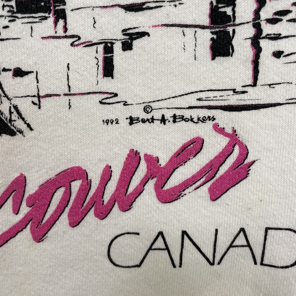vintage Vancouver Canada sweatshirt mens large White 1990s - Picture 3 of 9